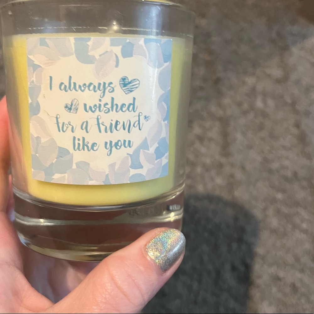 8oz unscented friendship candle